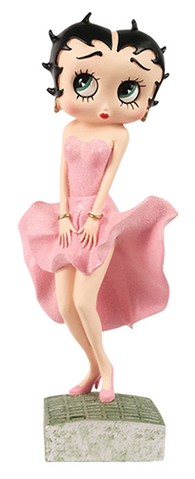 Betty Boop Posing Pink Glitter Dress